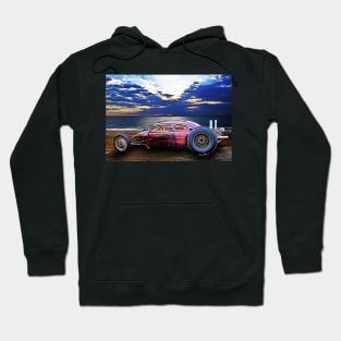 Rat Rod Surf Monster at the Shore Hoodie